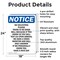 Signmission No Soliciting Please There Is OSHA Notice Sign, Aluminum, 18in W x 24in L, 2PK OS-2PACK-NS-A-1824-V-14837 - alternate 5